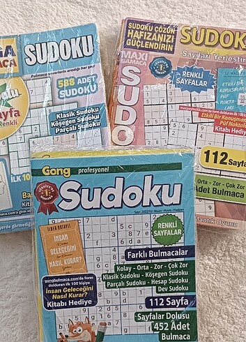 Sudoku bulmaca dergisi 