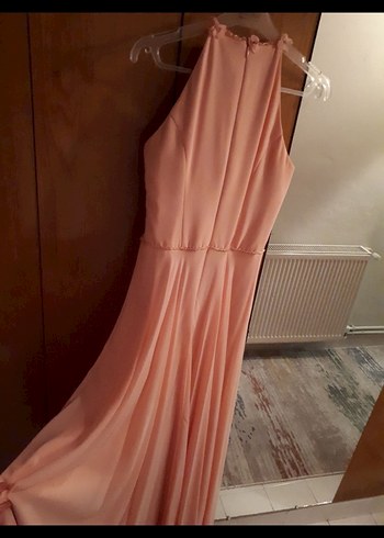 Nakışlı Uzun Abiye Elbise - Görsel 2