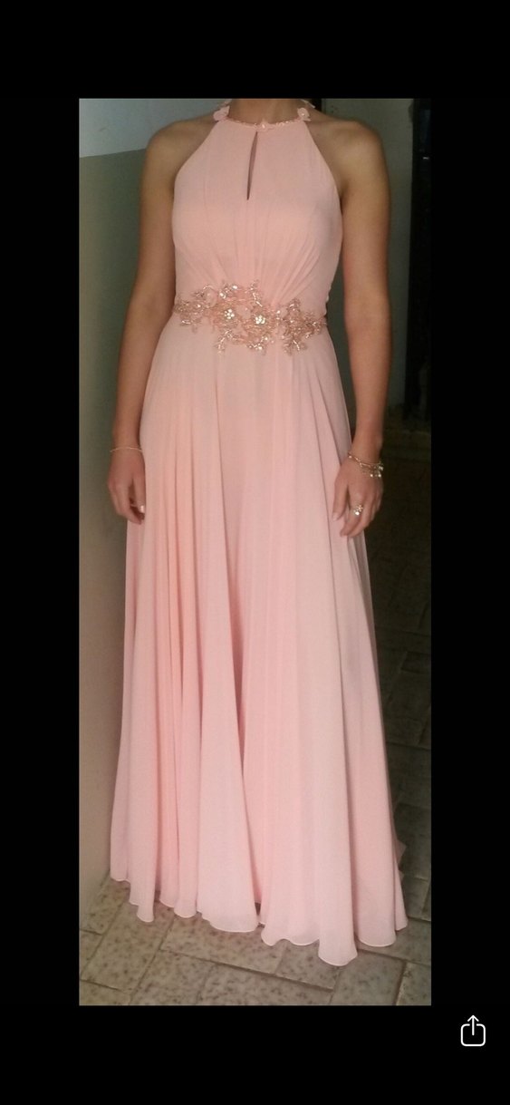 Nakışlı Uzun Abiye Elbise - Görsel 5