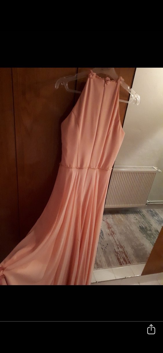 Nakışlı Uzun Abiye Elbise - Görsel 2