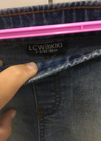 Kız Çocuk Elastik Bel Denim Şort - Görsel 3