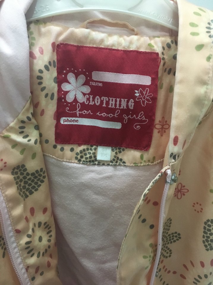 Pembe Çiçek Desenli Kız Yağmurluk - Görsel 5