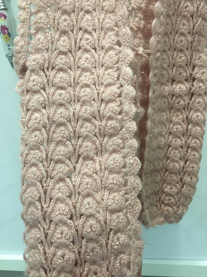 Pembe Örgü V Yaka Kadın Yelek - Görsel 2