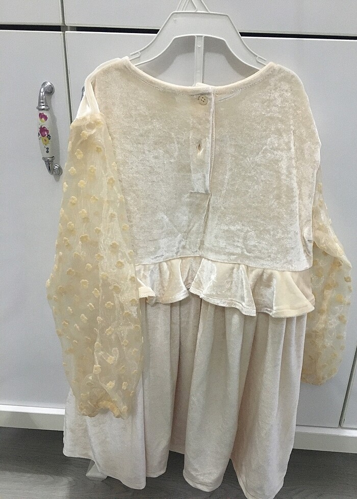 Kadife elbise - Görsel 4