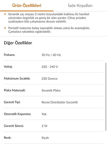 Beden Renk Aprilla saç düzleştiricisi