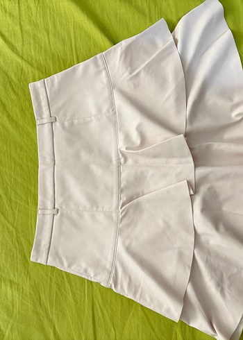 Düğmeli Beyaz Hamile Midi Etek - Görsel 2