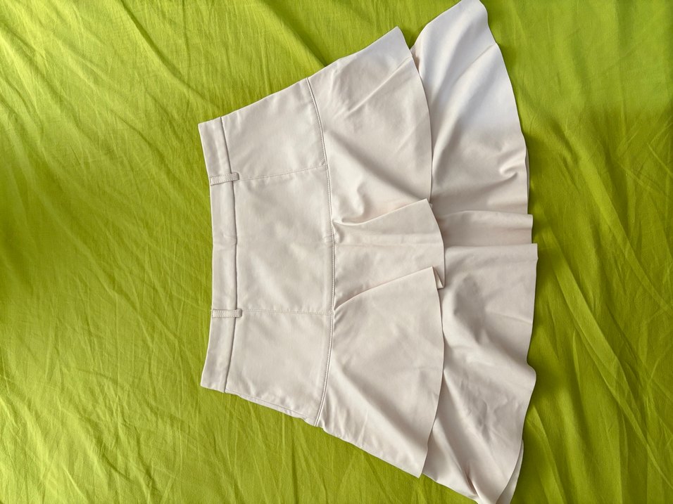 Düğmeli Beyaz Hamile Midi Etek - Görsel 2