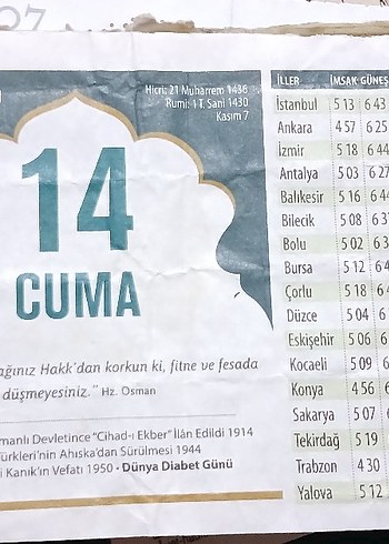 Tarih ve Takvim Sayfaları Koleksiyonu - Görsel 10