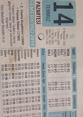Tarih ve Takvim Sayfaları Koleksiyonu - Görsel 15