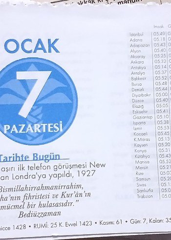 Tarih ve Takvim Sayfaları Koleksiyonu - Görsel 6