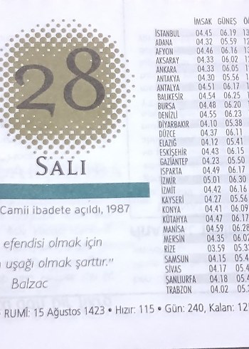 Tarih ve Takvim Sayfaları Koleksiyonu - Görsel 11