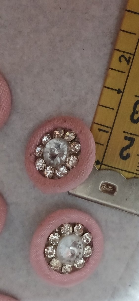 Pembe Pastel Taşlı şık düğmeler - Görsel 2