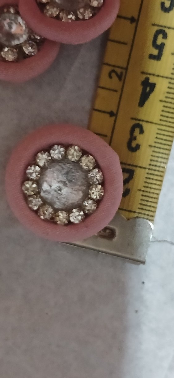 Pembe Pastel Taşlı şık düğmeler - Görsel 3