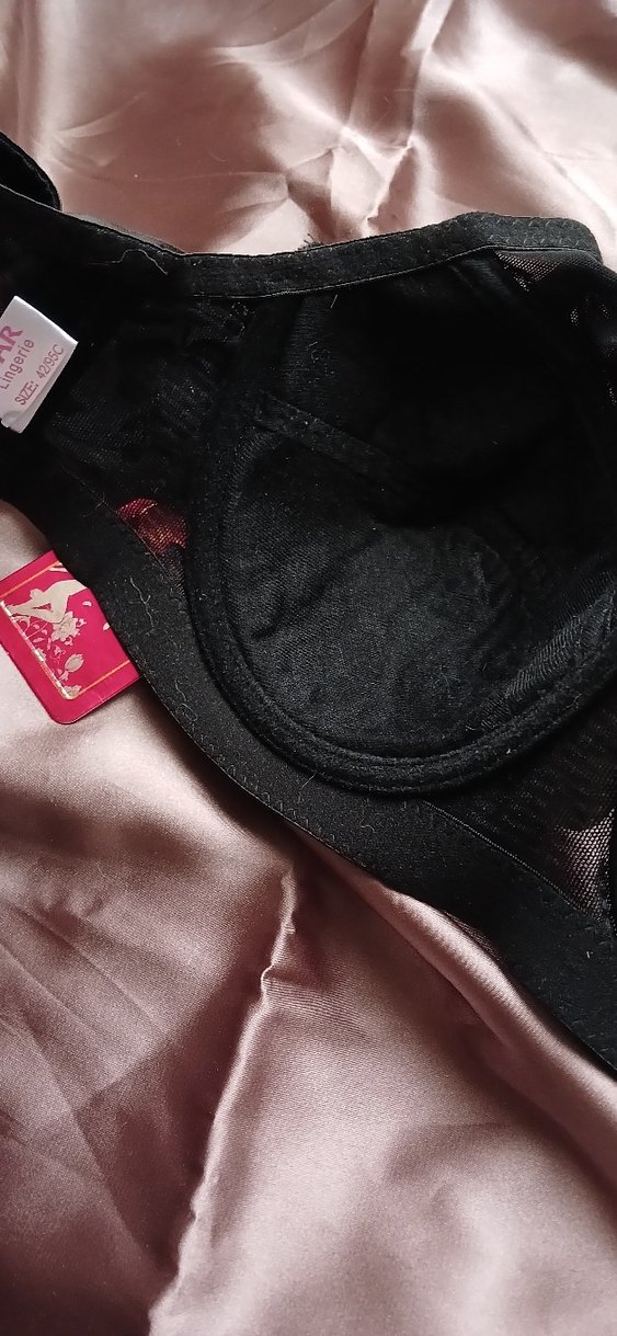 Dantel detaylı Siyah Gotik Midi Sütyen - Görsel 3