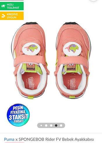 Puma Süngerbop Cırt Cırtlı Spor Ayakkabı - Görsel 5