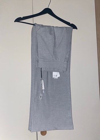 Stradi gri kumaş pantolon