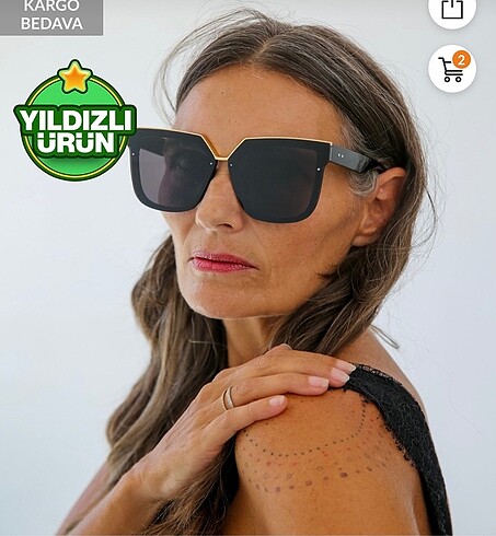 Bilge kara güneş gözlüğü