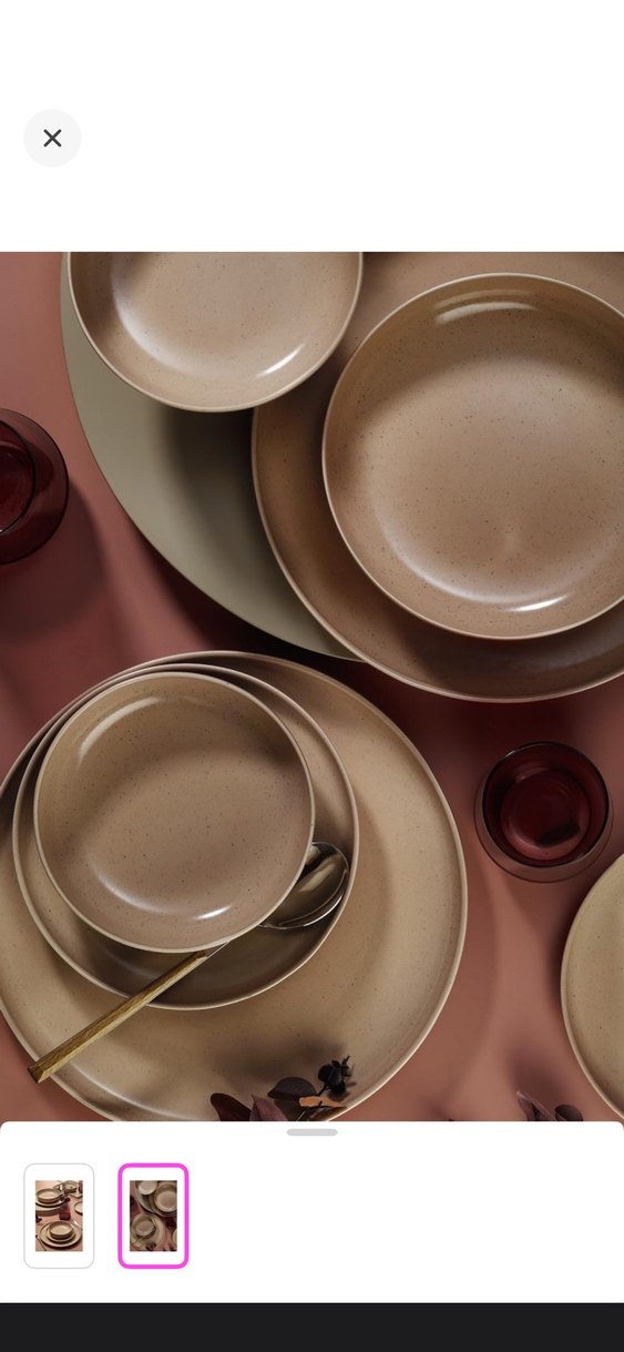 18 parça Kütahya porselen Moderna serisi Yemek Takımı - Görsel 2