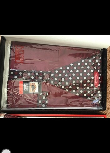 Erkek saten gecelik takımı  - Görsel 2