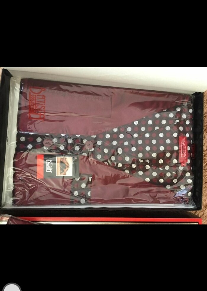 Erkek saten gecelik takımı  - Görsel 2