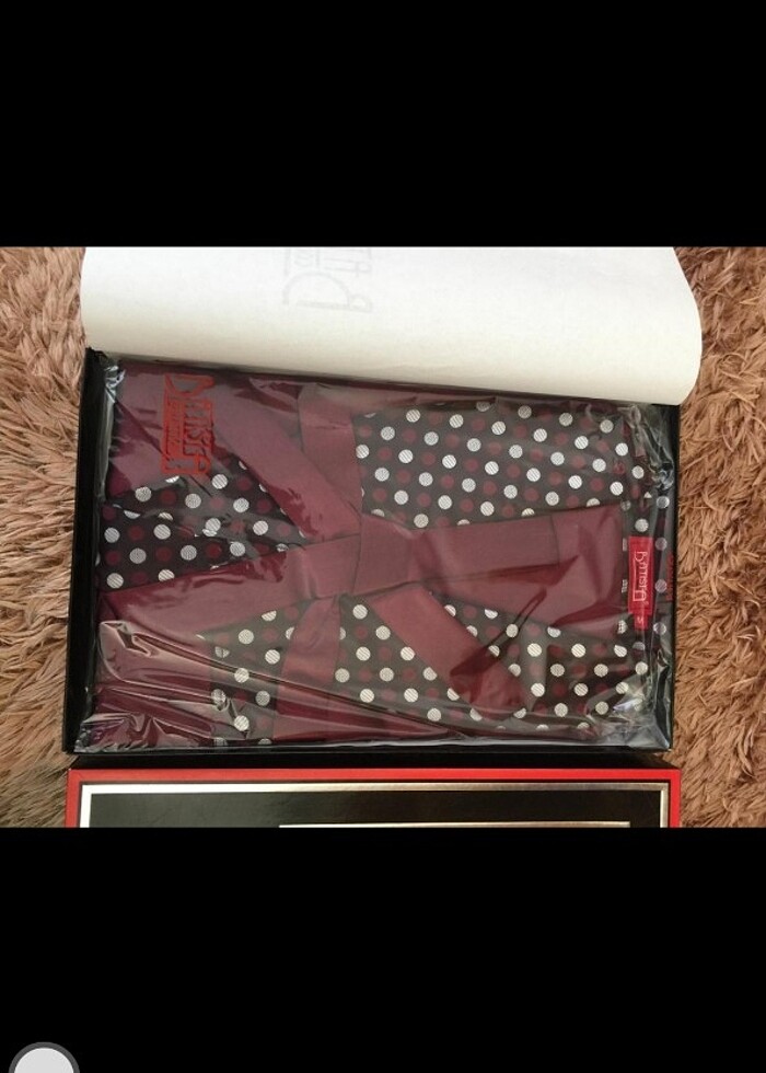 Erkek saten gecelik takımı  - Görsel 3