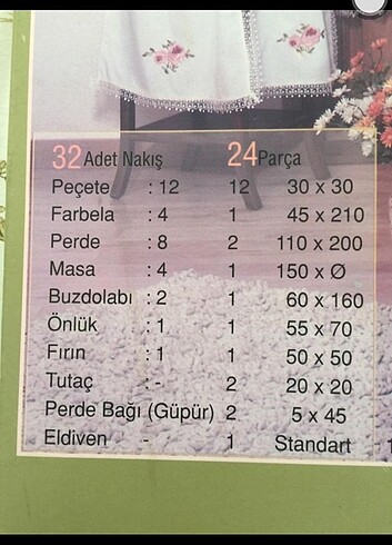 Nakışlı mutfak takımı  - Görsel 4