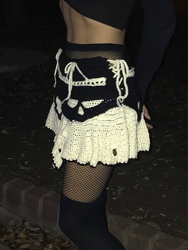 s Beden Örgü gotik etek