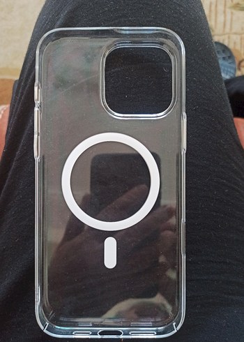Apple 16 Şeffaf Beyaz Telefon Kılıfı