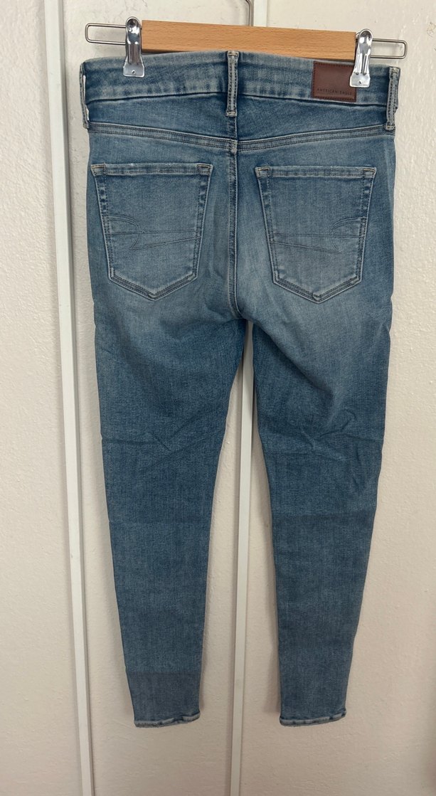 Kadın Mavi Slim Fit Normal Boy Kot Pantolon - Görsel 2