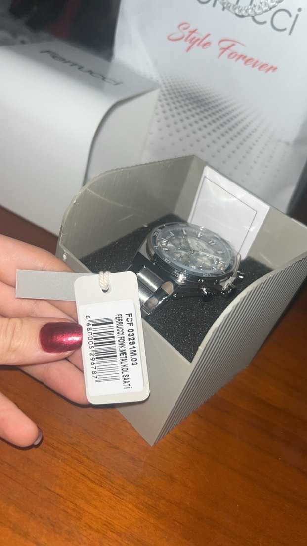 Gri Ferrucci Erkek Kol Saati - Görsel 2