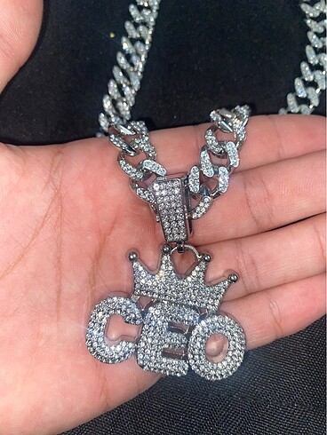  Iced Out Cuban Chain CEO Kolye