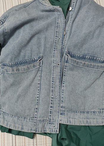 Mavi Jeans Düğmeli Gri Mavi Kadın Denim Ceket