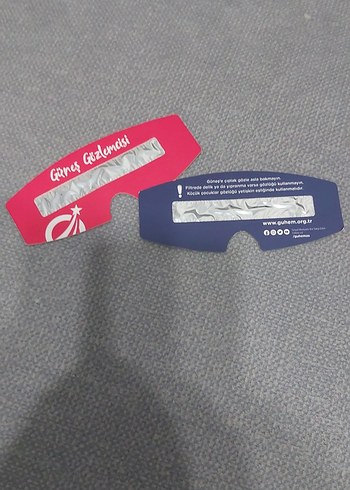 2 adet Güneş gözlem gözlüğü hiç kullanılmadı - Görsel 6