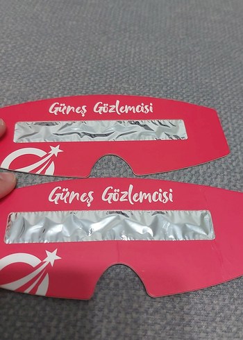 2 adet Güneş gözlem gözlüğü hiç kullanılmadı - Görsel 3