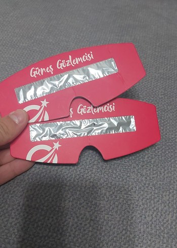 2 adet Güneş gözlem gözlüğü hiç kullanılmadı - Görsel 2