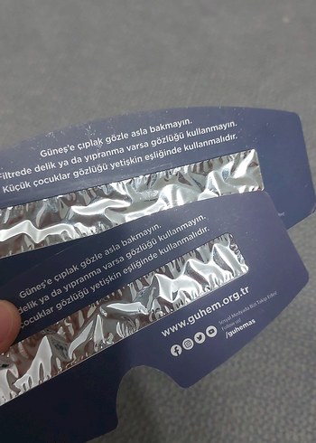 2 adet Güneş gözlem gözlüğü hiç kullanılmadı - Görsel 7