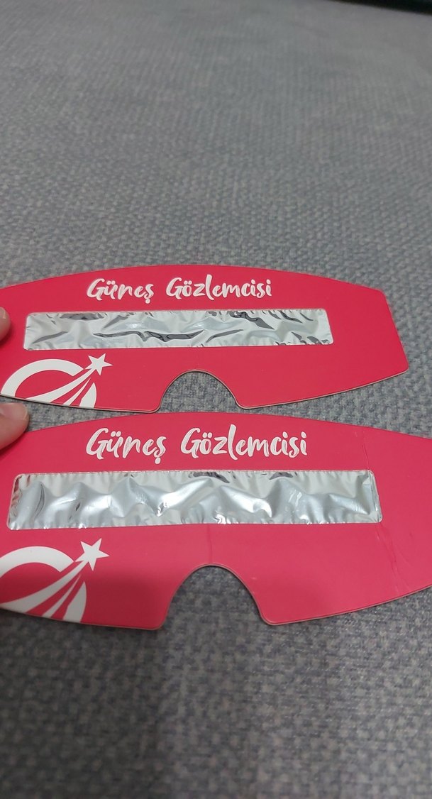 2 adet Güneş gözlem gözlüğü hiç kullanılmadı - Görsel 3