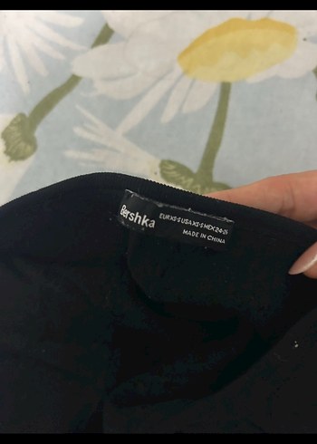 Bershka Kadın Siyah Crop Top
