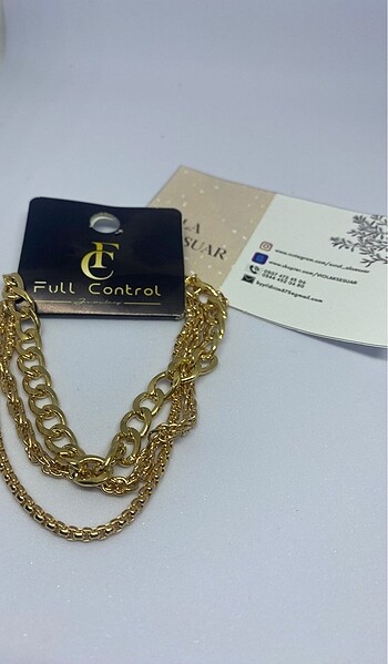 Üçlü Gold Renk Zincir Bileklik