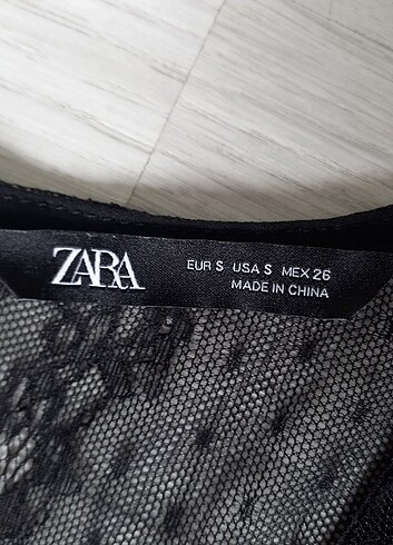 s Beden siyah Renk Zara elbise