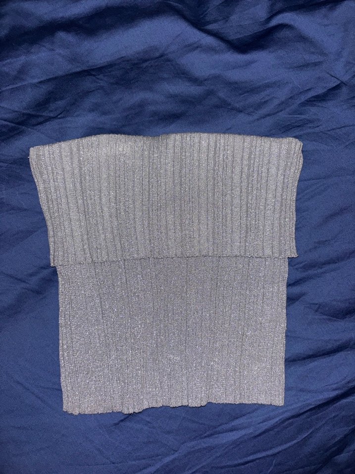 Bershka Gri Triko Büstiyer - Görsel 2