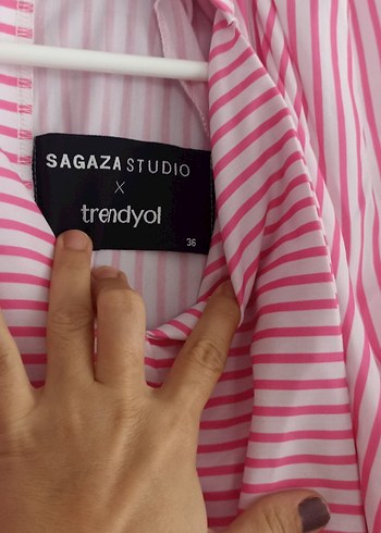 s Beden Sagaza Madrid Pembe Çizgili Tulum