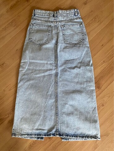 36 Beden Zara denim uzun midi kot jean etek 36 beden