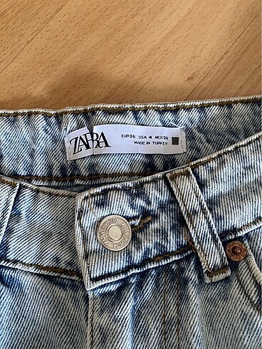 36 Beden mavi Renk Zara denim uzun midi kot jean etek 36 beden