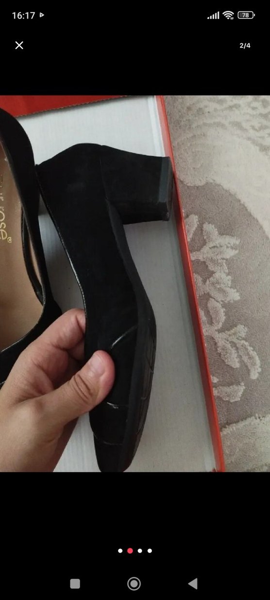 Kadın Siyah Pliseli Klasik Topuklu Ayakkabı - Görsel 2