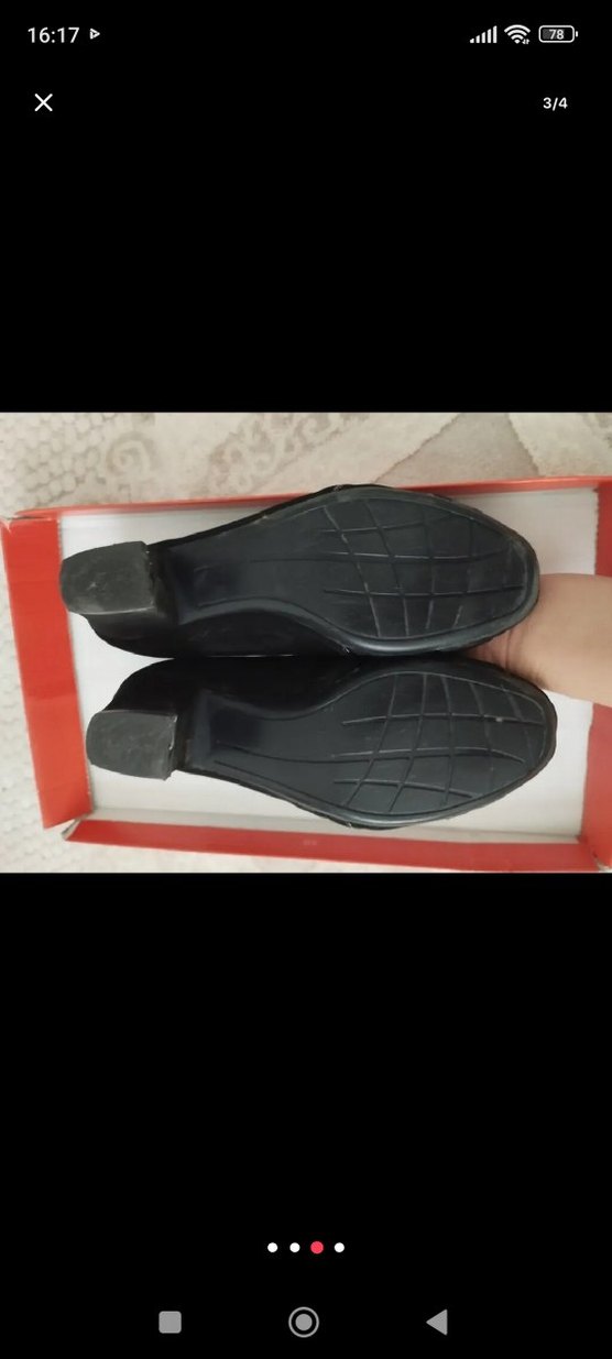 Kadın Siyah Pliseli Klasik Topuklu Ayakkabı - Görsel 3