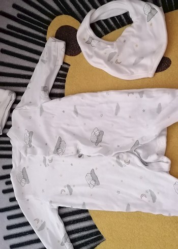 Beyaz Uzun Kollu Baskılı Erkek Bebek Body - Görsel 8