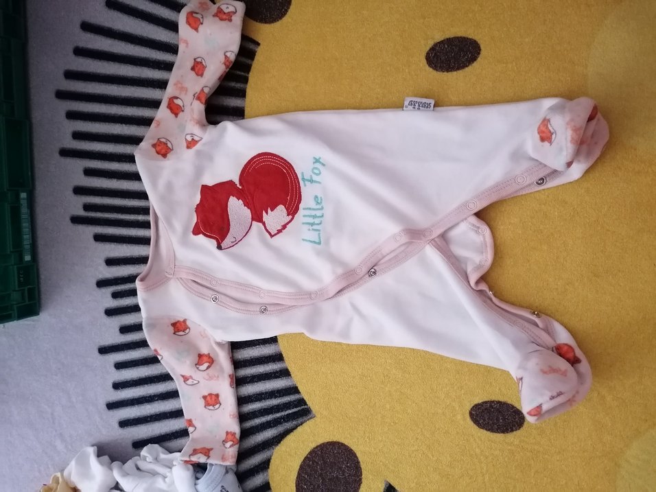 Beyaz Uzun Kollu Baskılı Erkek Bebek Body - Görsel 3