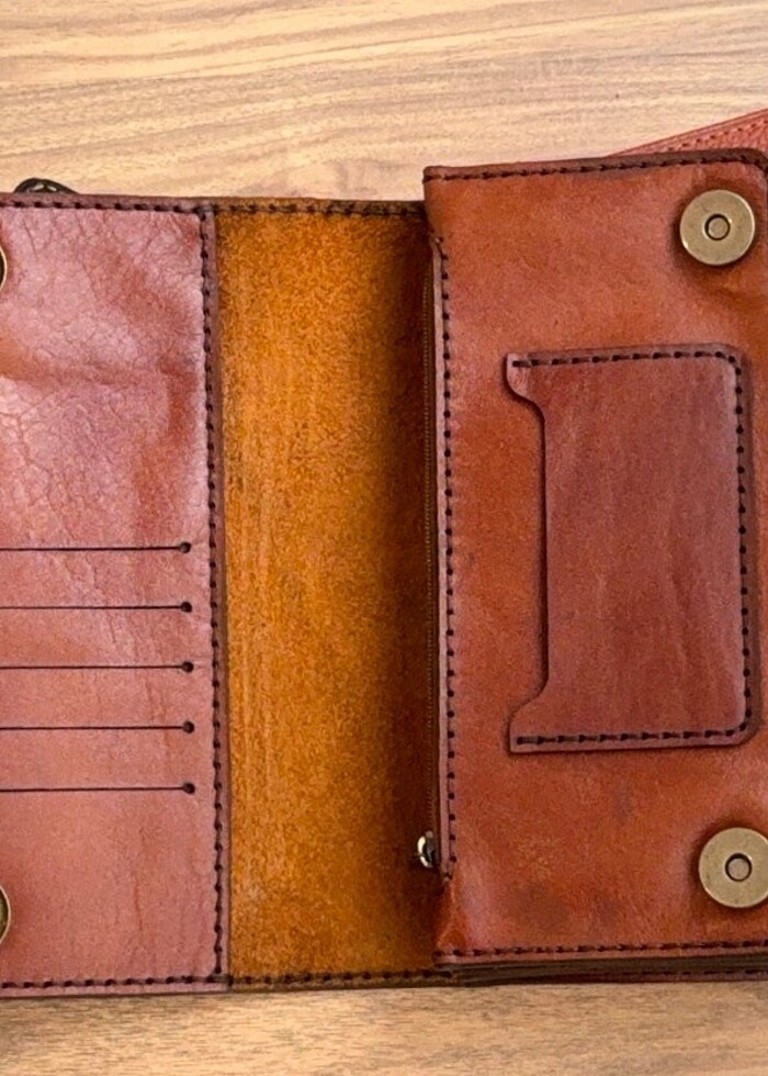 Unisex 0 Deri El Çantası Kadın/Erkek - Görsel 3