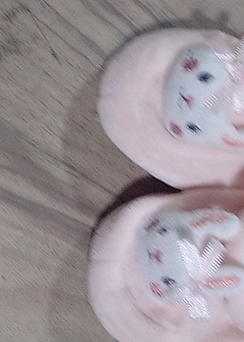 Kızlar için Pembe Nakışlı Sıcak babet - Görsel 2